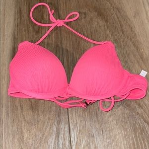 Pink bikini top